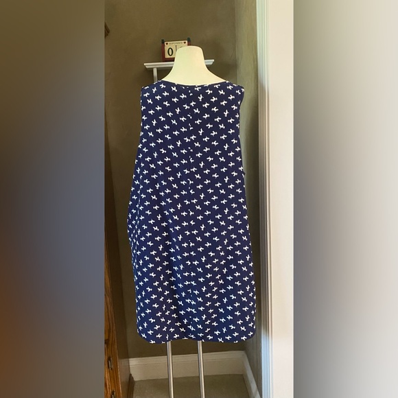 Torrid blue tunic dress sleeveless with white dogs print women’s size 2X( 18-20) - Picture 3 of 11